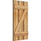 Ekena Millwork Spaced Board-n-Batten Shutters w/Z-Bar, Rough Sawn Western Red Cedar, 17 1/8W x 32H, PR RBS06Z17X032RWR - alternate 2